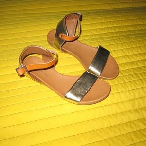 Silver/gold/natural sandals